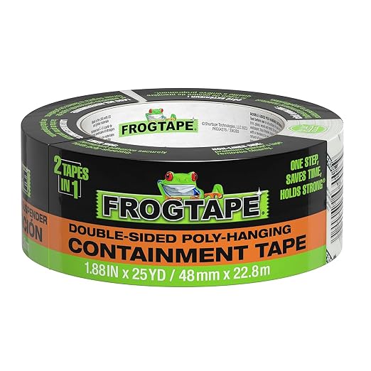 FrogTape DS 154 Premium Grade, Double-Sided Poly-Hanging Containment Tape