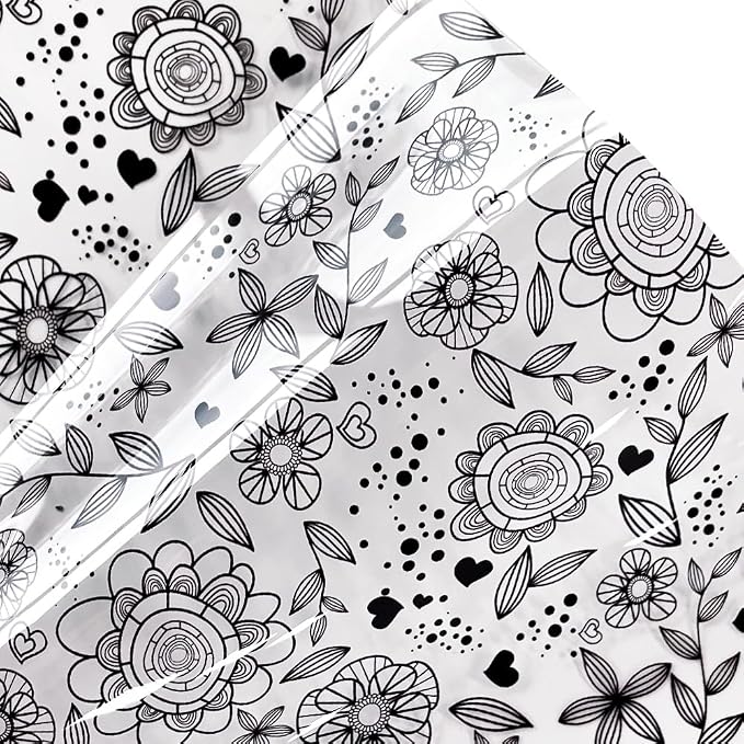ONEART | Printed TPU Jelly Faux Leather 12 x 53 inches Transparent Clear Jelly