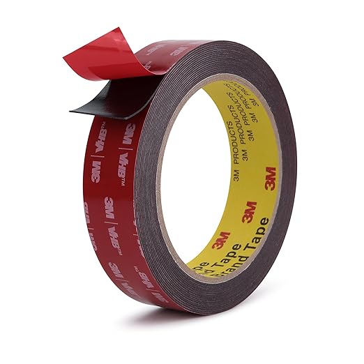 3M Double Sided Tape, Heavy Duty, 1” x 18Ft, Waterproof Foam Mounting Tape