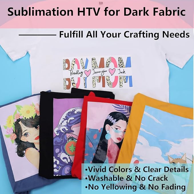 HTVRONT Sublimation HTV for Dark/Light Fabric