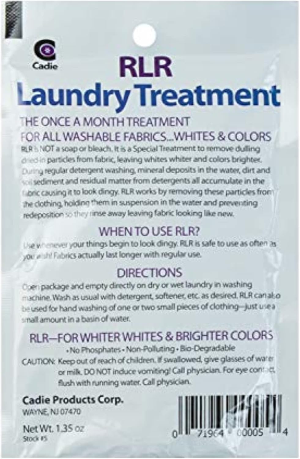 RLR Natural Laundry Detergent Powder – Whitens, Brightens, Refreshes Baby Cloth Diaper Detergent, Musty Towels, Workout Clothes - Non-toxic, Fragrance-Free For Sensitive Skin (Pack of 1)