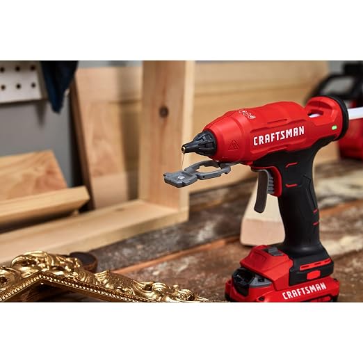 CRAFTSMAN V20 Hot Glue Gun Full Size, Cordless Glue Gun and Sticks Set