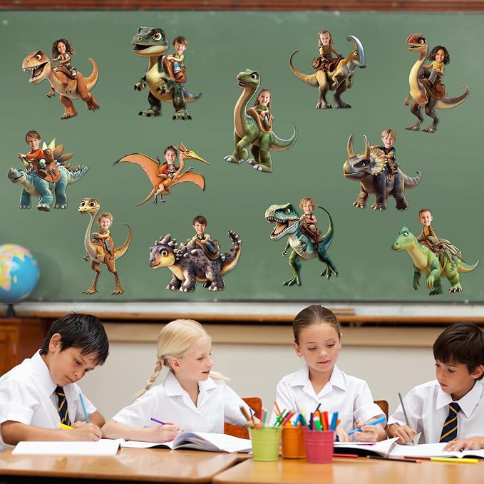 48 Set Dinosaur Classroom Decorations Cutouts
