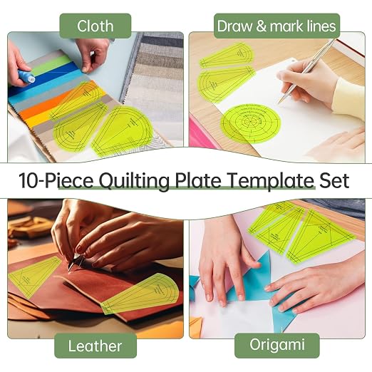 Acrylic Quilting Template Ruler, Design Plate, Patchwork Templates
