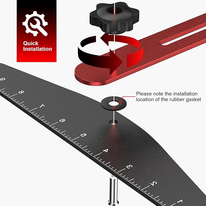 Stair Tread Template Tool, Modular Adjustable Stair Gauge | 10.5-60.5 in