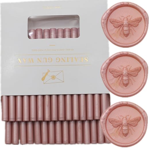 Wax Seal Sticks Rose Gold, Mini Wax Seal Gun Sticks Suit