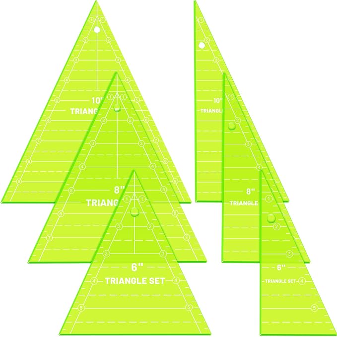 Kigley 3 Set Tall Triangle Rulers