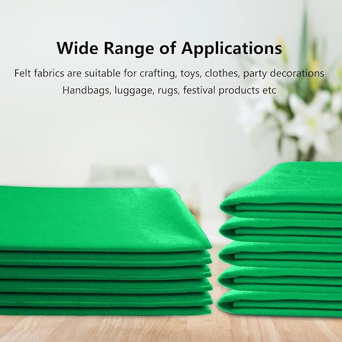Jtnohx Color Felt, 1 Square Yard Felt Fabric, 1.4mm Thickness Flexible Craft