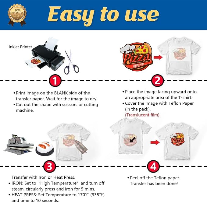 TransOurDream Iron on Heat Transfer Paper