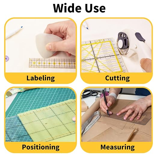 Ruler Grips, Non-Slip Silicone Rings, Quilt Template Grips