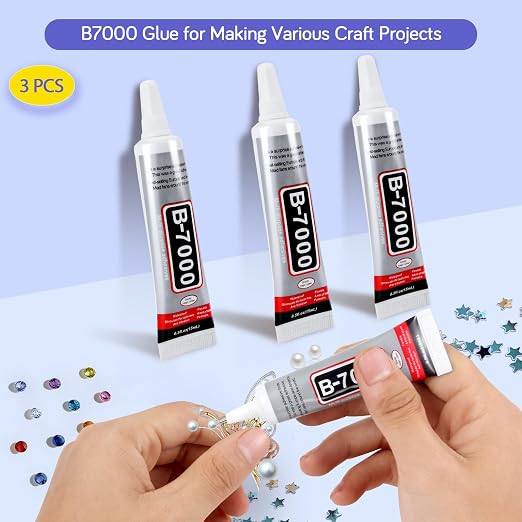 FITTDYHE 3PCS Jewelry Glue - 15ML/0.5fl oz Clear DIY Craft Glue