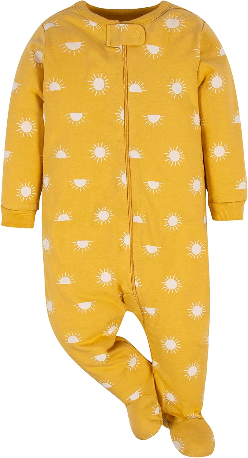 Gerber Baby Girls 4 Pack Sleep 'N Play Footie