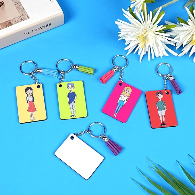 HTVRONT Sublimation Keychain Blanks