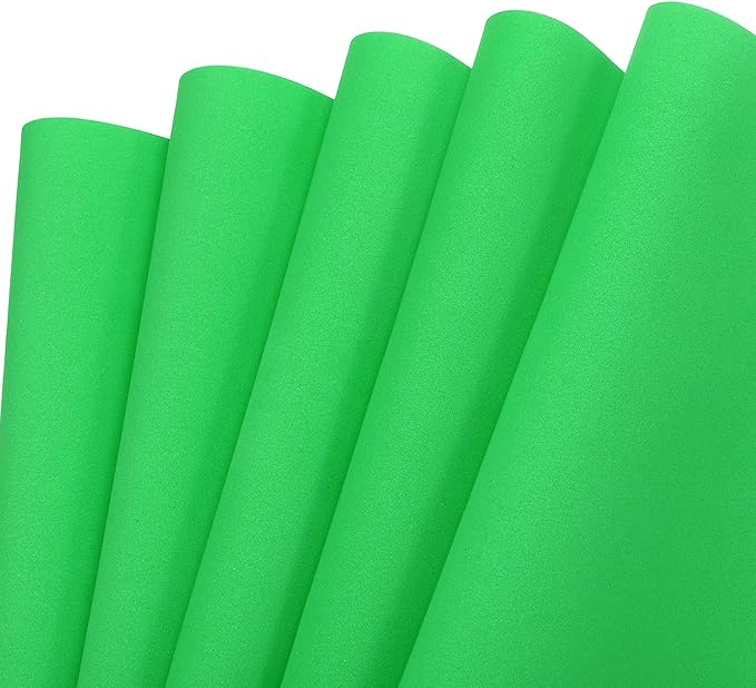 MECCANIXITY EVA Foam Sheets Bright Green 35.4 Inch x 19.7 Inch 2mm Thick Crafts