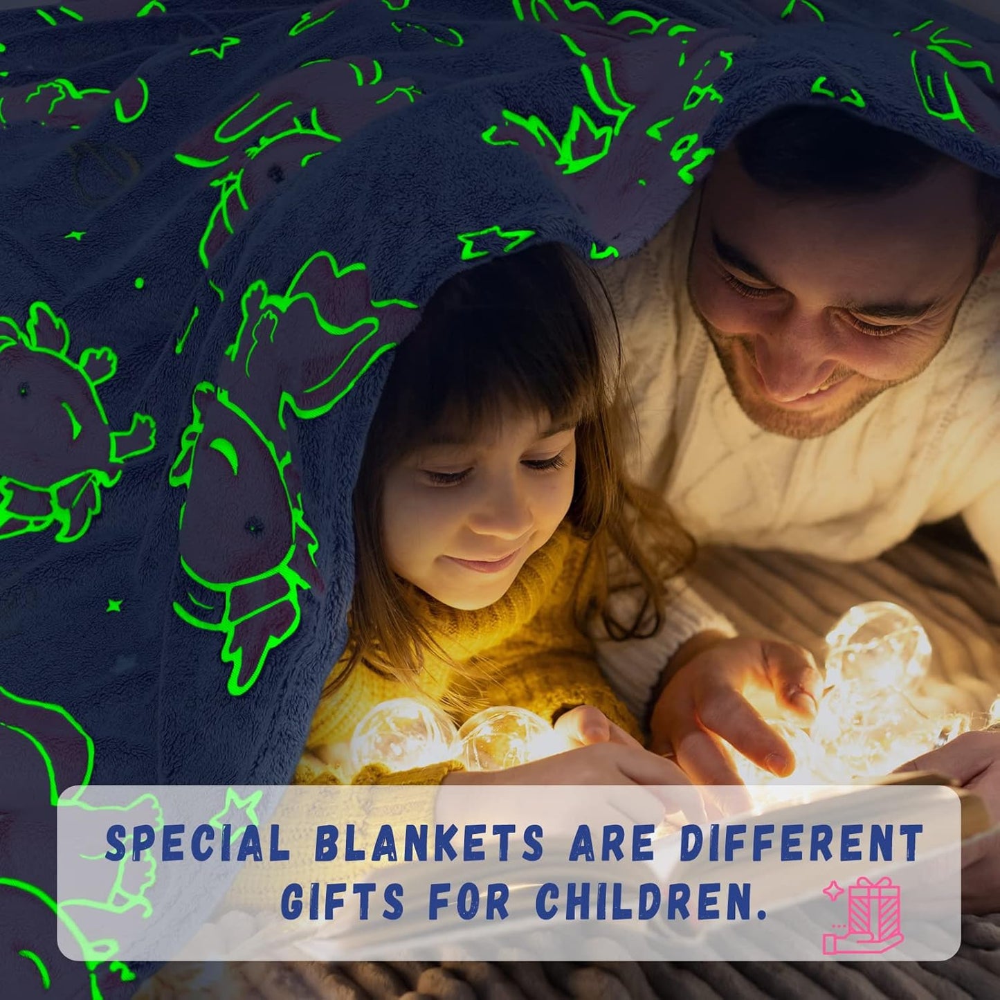 GEULAY Axolotl Twin Size Blanket for Bed & Couch - Glow in The Dark Axolotl Blanket Gifts for Girls Pink Salamander Fleece Twin Bed Throw Birthday Decoration for Bedroom All Season 60x80inch