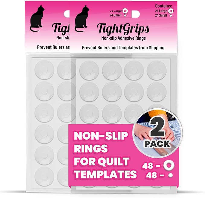 TightGrips Non-Slip Grips for Quilt Templates