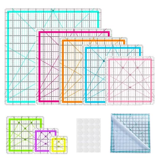 8 Quilting Rulers, Quilting Square Ruler | Square Rulers, Quilting Squares