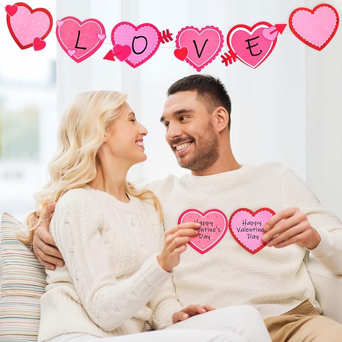 Eaasty 1080 Sheets Valentine's Day Heart Cutouts Paper Heart Cutouts Assorted