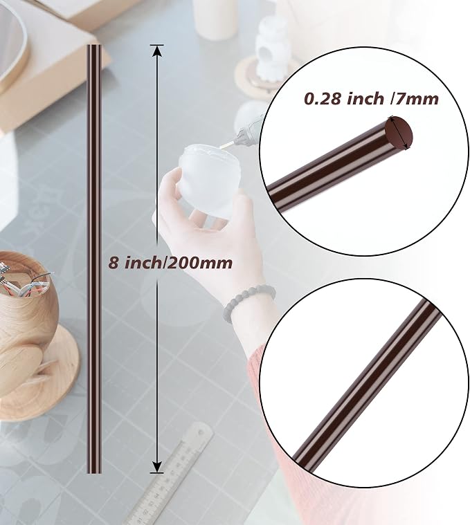 10 Pieces Mini Hot Glue Gun Sticks 7mm x 200mm Hot Melt Glue Sticks