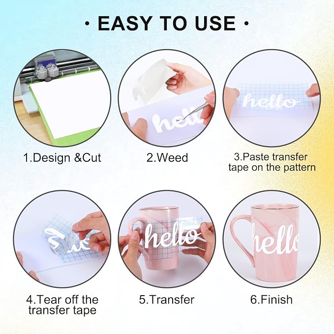 XSEINO White Permanent Vinyl