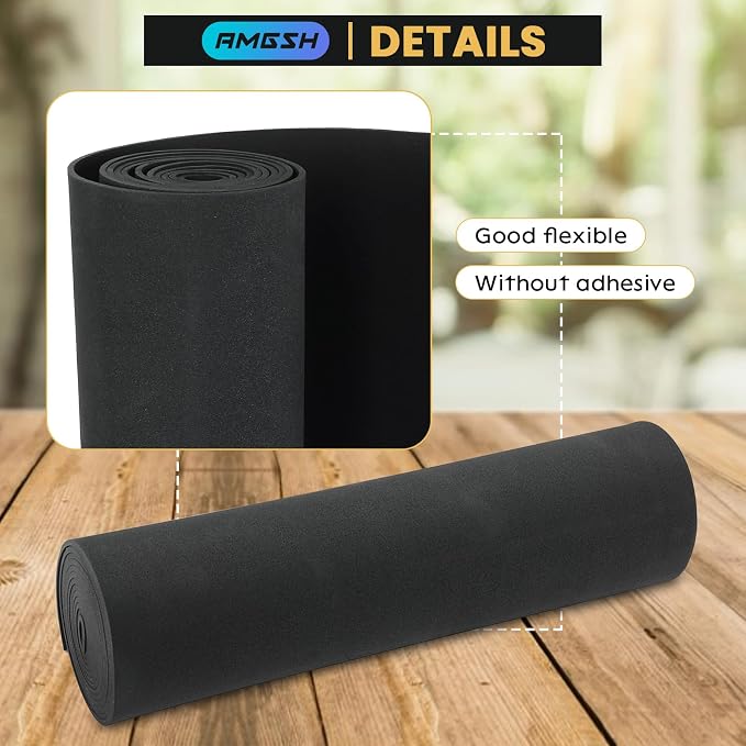 1/4" Thick X 17" Wide X 80" Long Closed-Cell Foam Neoprene Padding,