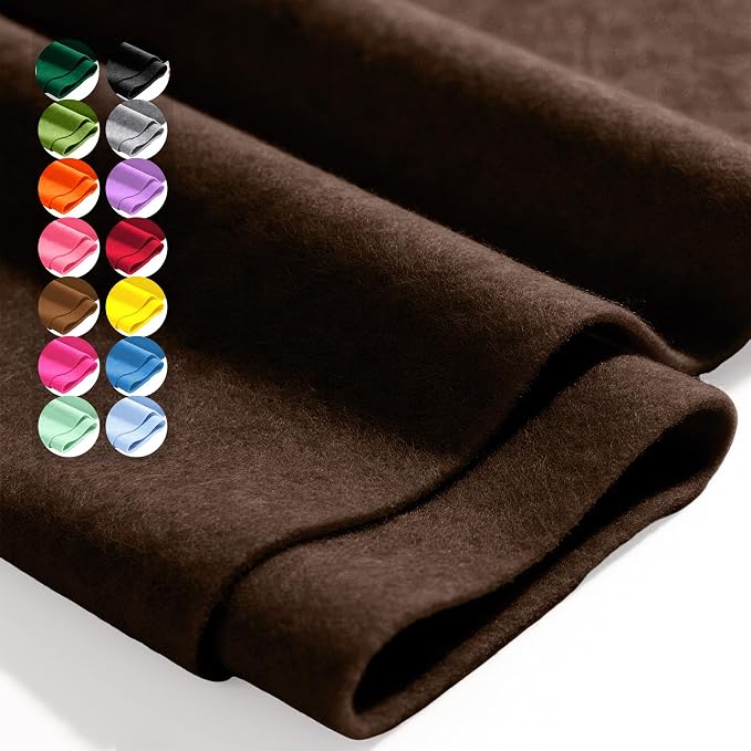 Chocolate Brown 36" X 36" Felt Fabric Sheet