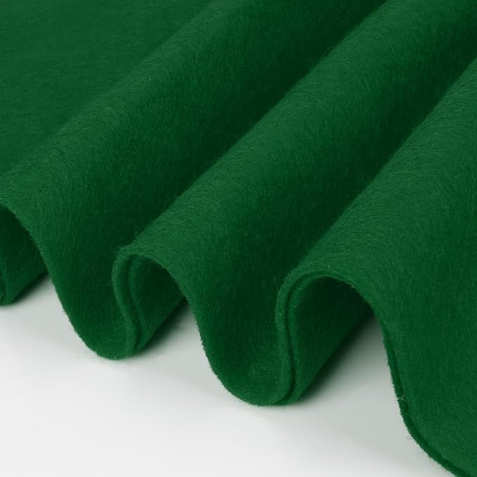 Moss Green Fabric Sheet 36" X 36", 1.4mm Thick Large Soft Durable Flexible
