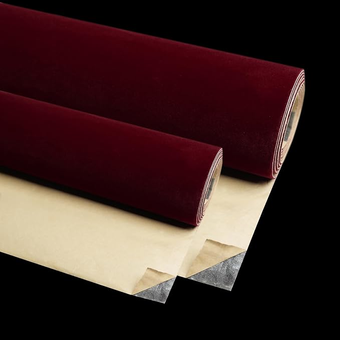 Self Adhesive Sheets Peel and Stick Large Size Velvet Flock Soft Velvet Drawer