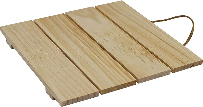 Creative Hobbies 10x10 Inch Unfinished Wood Hanging Plaque