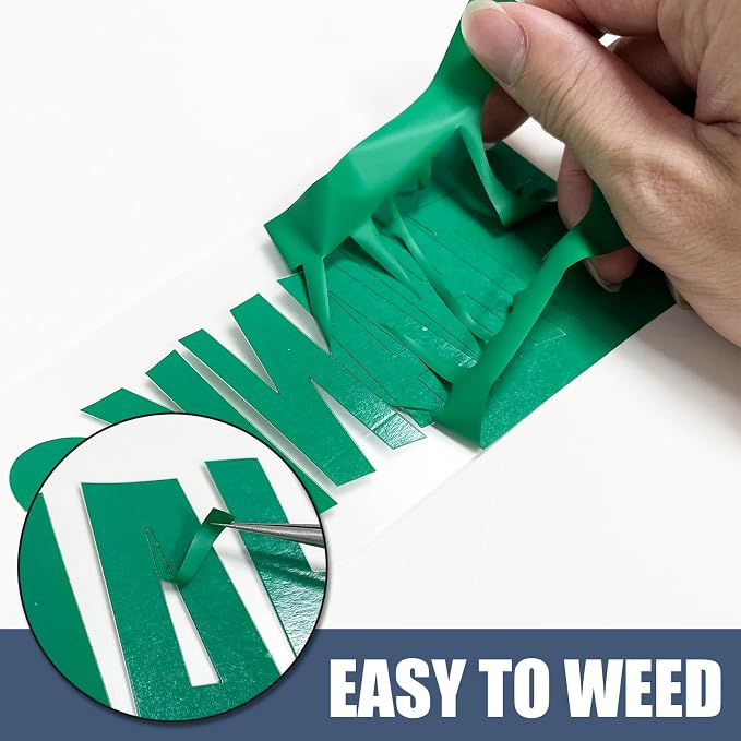 Green Heat Transfer Vinyl HTV Roll 12" x 15ft. | Easy to Cut, Weed & Transfer