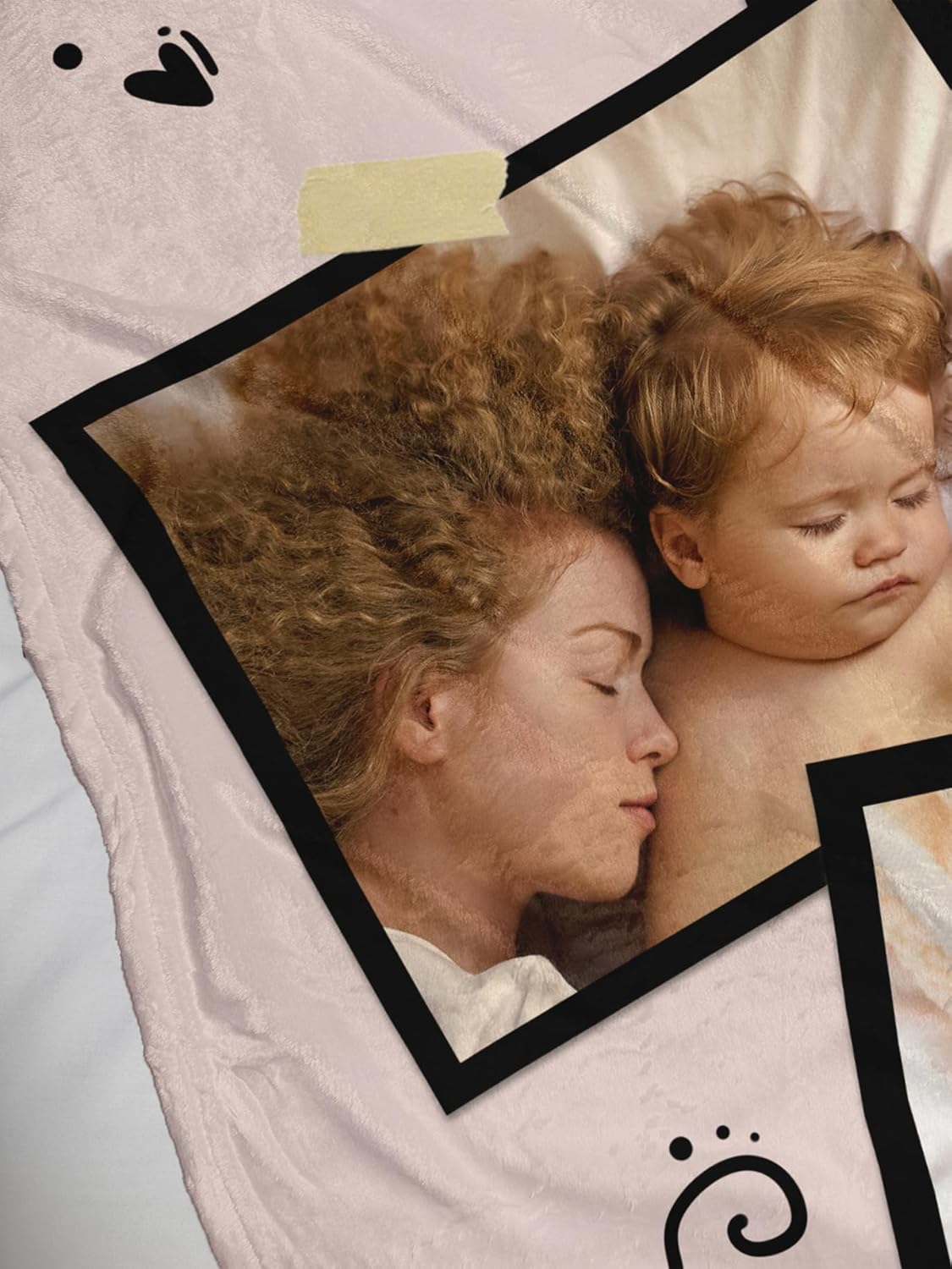 Personalized Mother's Day Blanket Gifts for Mom Custom Flannel Blankets with Photos Pictures Text， Customized Mothers Day Birthday Gift for Mom Grandma Wife
