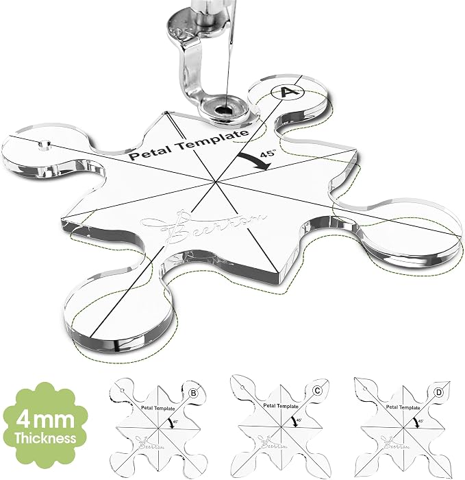 Petal Quilting Templates Set of 4