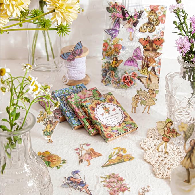 Vintage Fairy Stickers for for Journaling