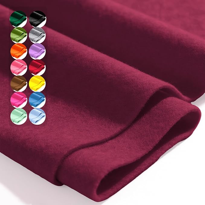 Dark Red 36" X 36" Felt Fabric Sheet
