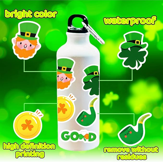 300PCS St Patricks Day Stickers