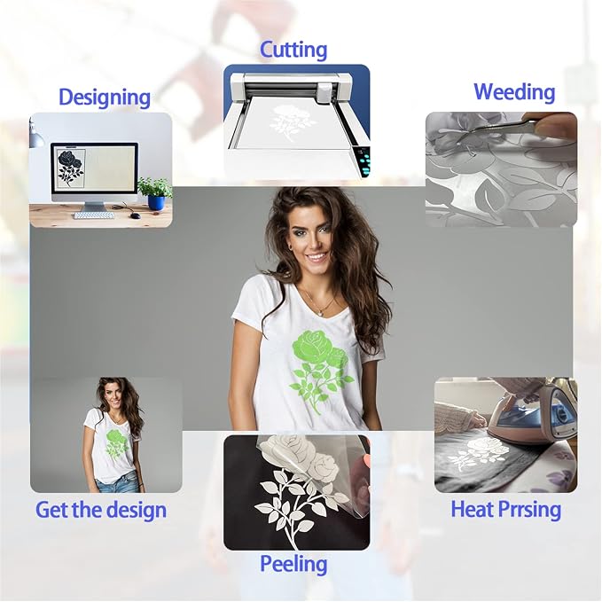 3D Puff Heat Transfer Vinyl, Neon Green, 3 Sheets 12inx10in | 3D Puffy Iron on