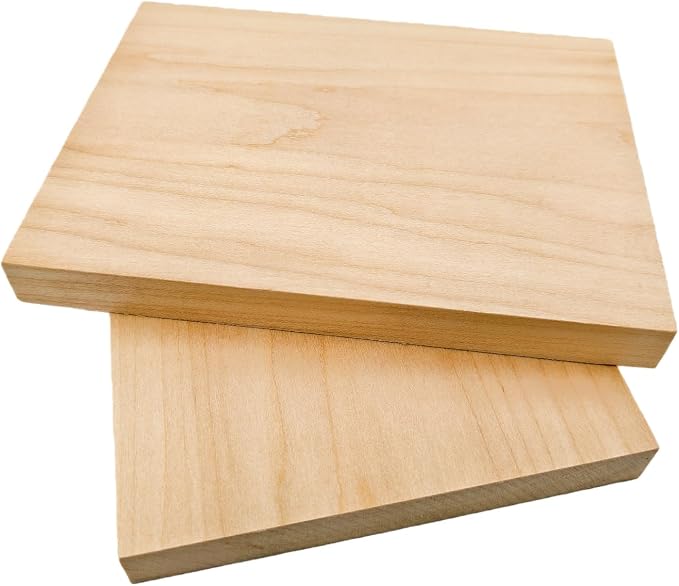 2PCS Unfinished Basswood Blocks