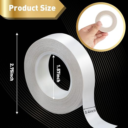 3 Rolls Thin Double Sided Tape for Crafts, Scrapbooking, Photography, Paper