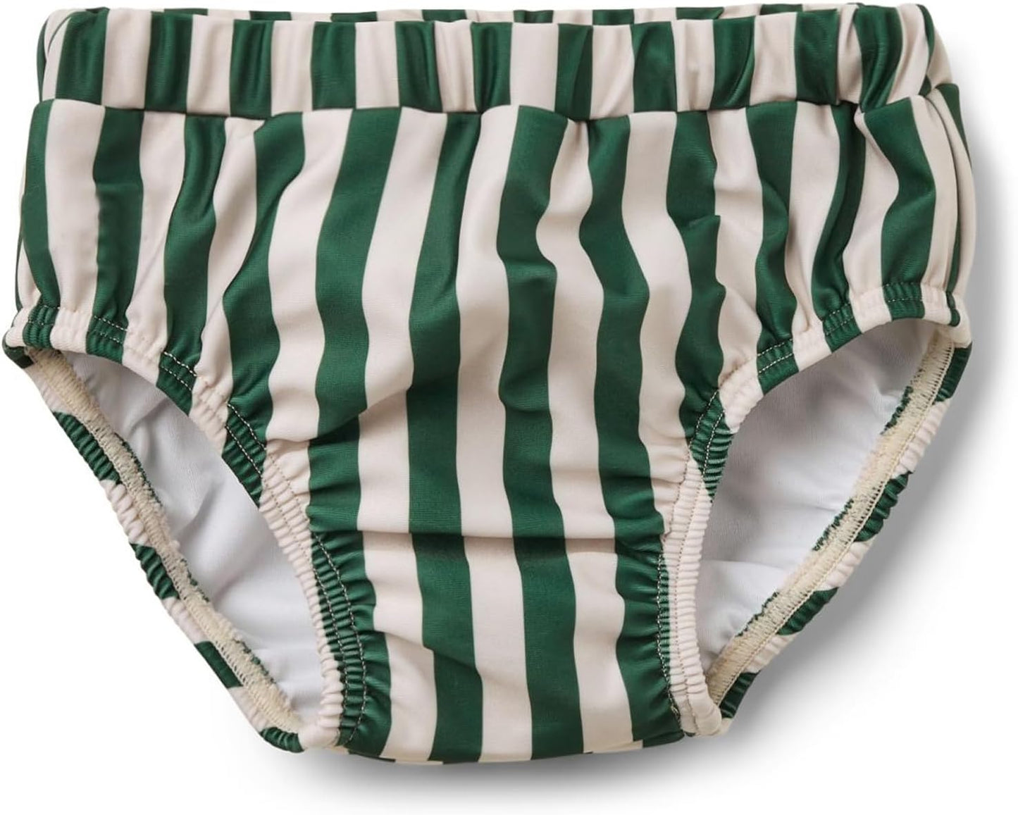 Baby Boys Swim Diapers Washable Reusable Swimming Diaper Waterproof Swim Pants Green Striped Swimsuit 12-18 Months
