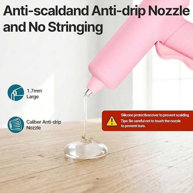 Cordless Hot Glue Gun, 30s Fast Preheating