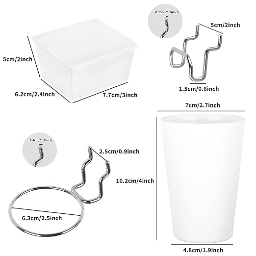 Kuhome 6 Sets Pegboard Bins Cups
