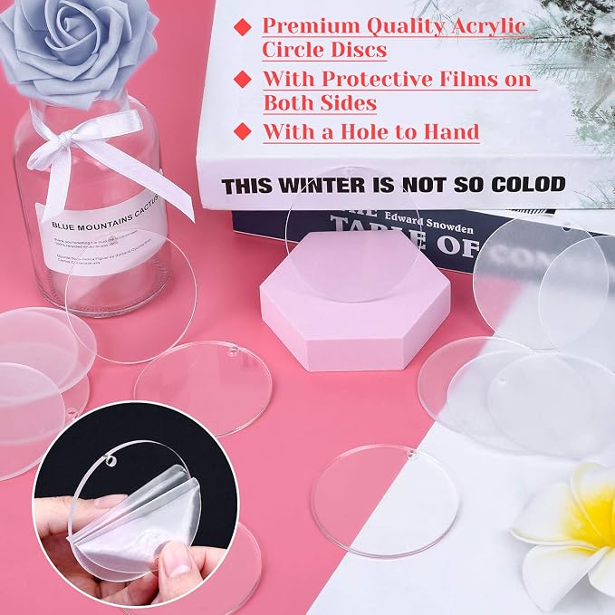 Audab Acrylic Keychain Blanks