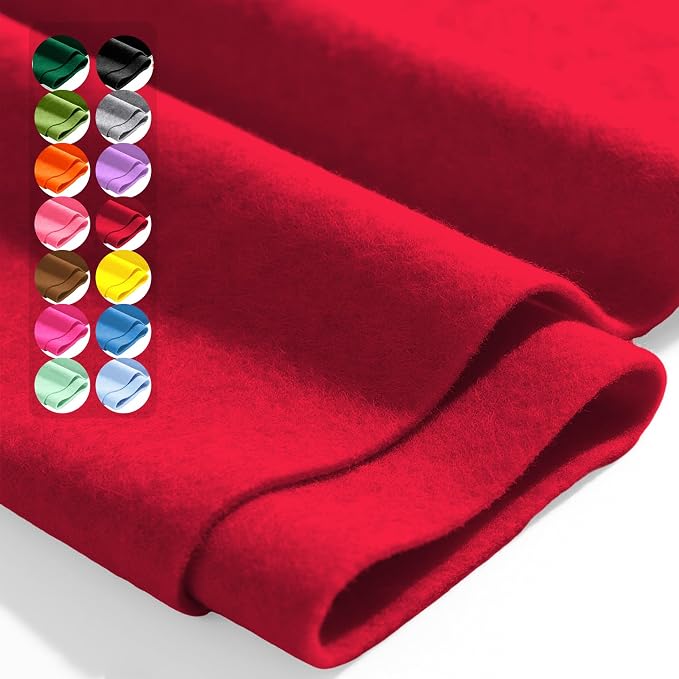 Red 36" X 36" Felt Fabric Sheet