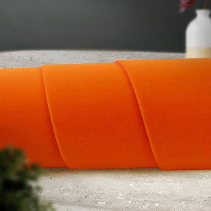 Orange Large Size Self Adhesive Soft Velvet Drawer Liner DIY Fabric Felt Liner