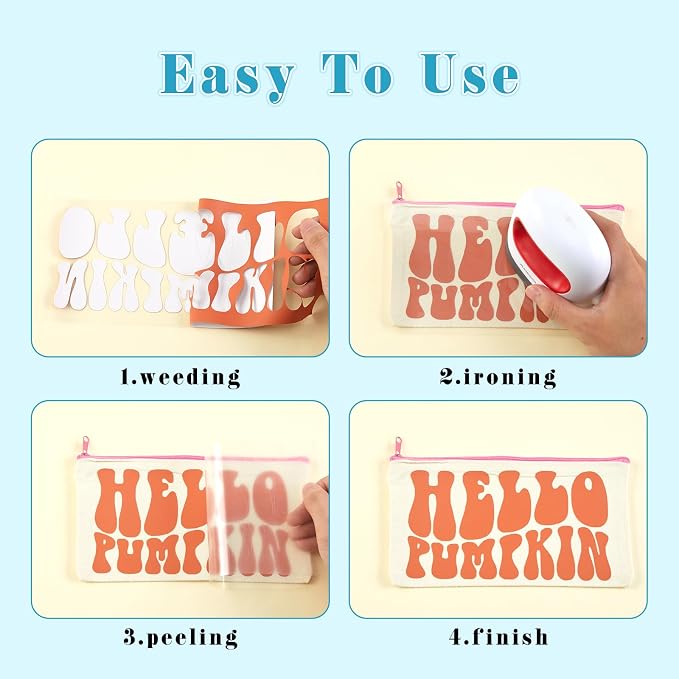 Tintnut Warm Fall Tone Heat Transfer Vinyl, easy cut & weed, stretch washable