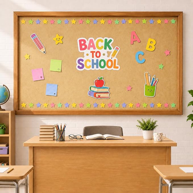 Vintage Parchment Bulletin Board Roll Non-Woven Fabric Poster | Back to School