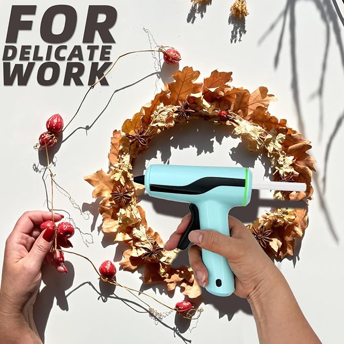 Cordless Hot Glue Gun, Rechargeable Hot Melt Glue Gun 2Ah Built-in Battery