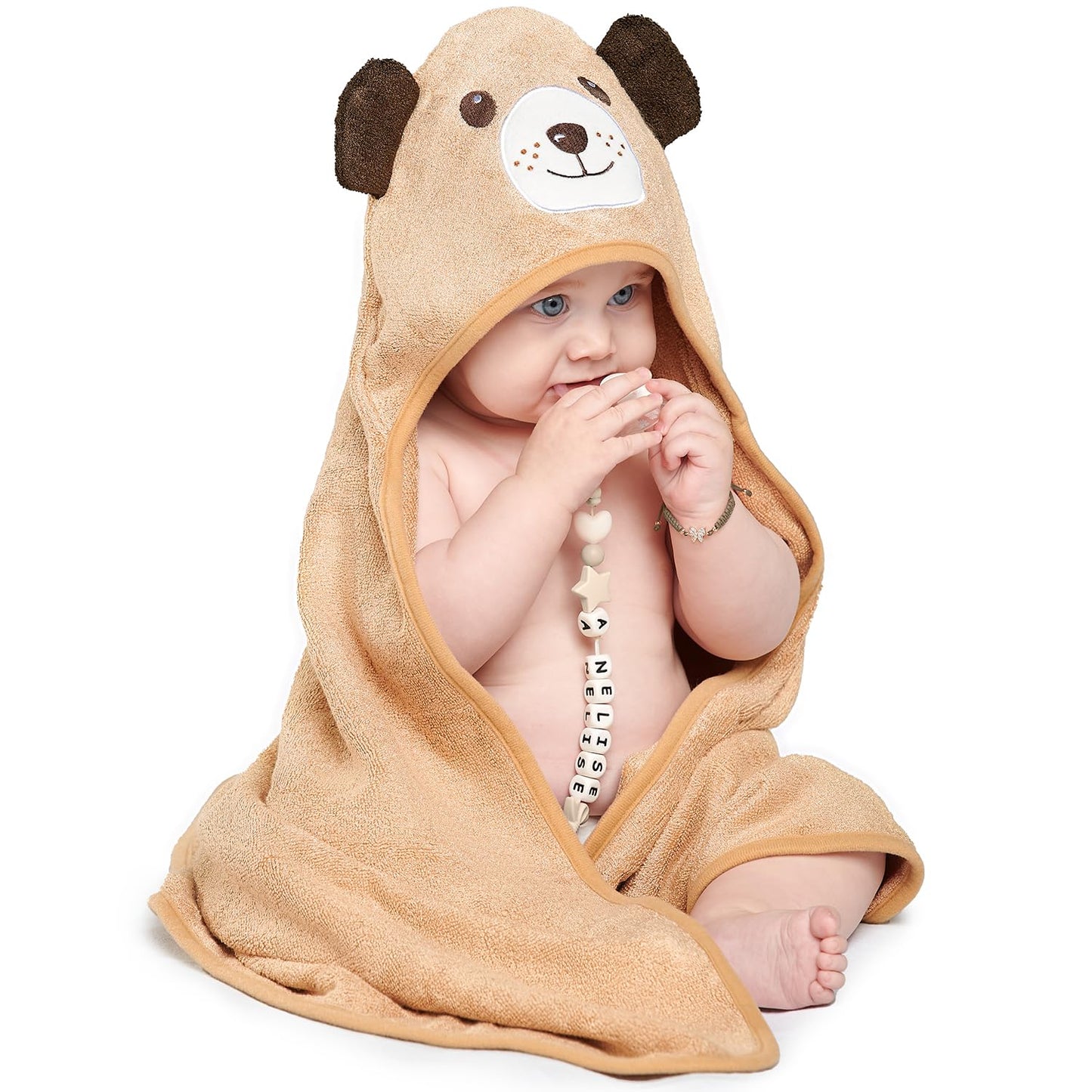 Hooded Baby Towels for Newborn & Toddler - Super Soft Baby Bath Towels with Hood, Highly Absorbent Viscose Made from Bamboo Hooded Towel for Boys, Girls, Newborn Essentials.