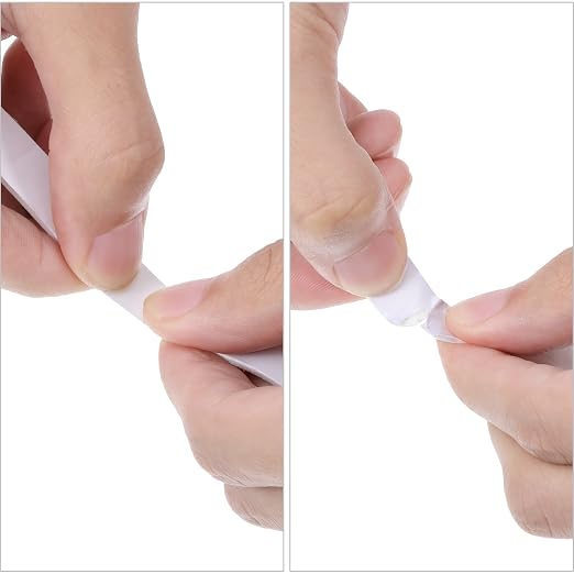 Tatuo 2 Rolls Double Sided Foam Tape 1/2 inches by 50 Feet White PE Foam Tape