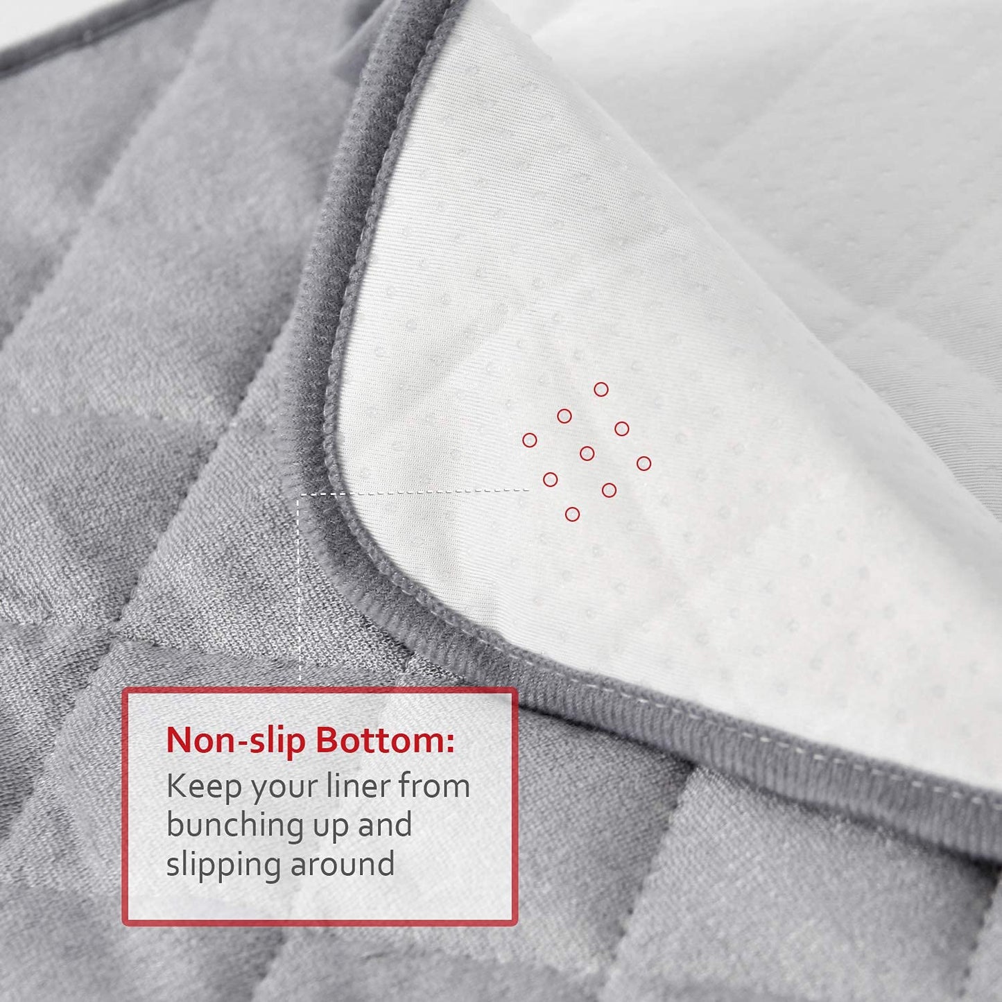 Diaper Changing Pad Liner Non-Slip, Waterproof Terry Mat Changing Pad Cover Liner, Quilted Absorbent Bassinet Liners Washable, 3 Pack 13"x 26" Reusable Portable Changing Table Pad Grey